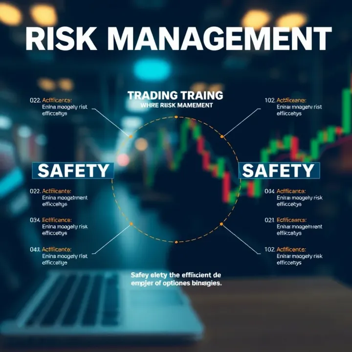 Graphical representation of risk management strategies in binary options trading highlighting safety and efficiency