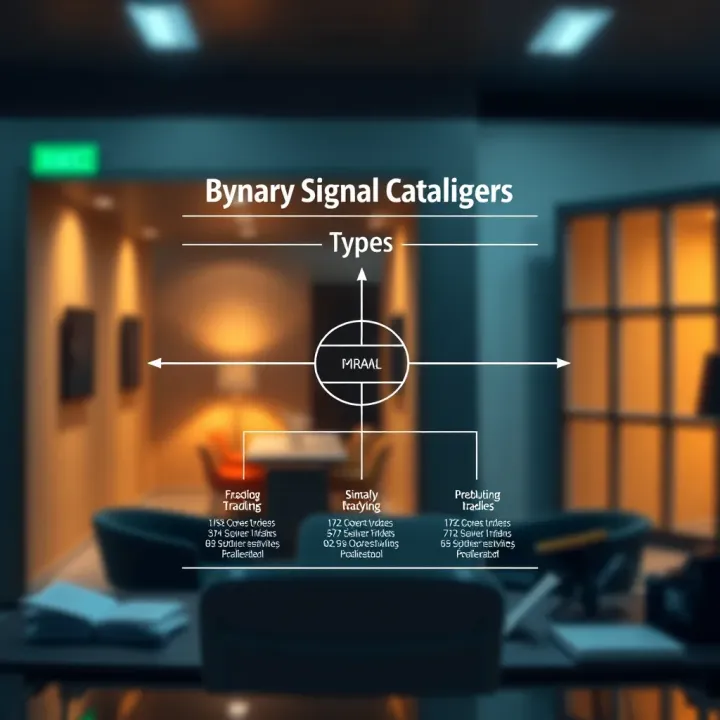 Diagram illustrating different types of binary signal catalogers and their classifications
