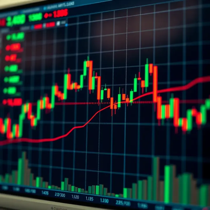 Illustration of common chart patterns including head and shoulders and double tops in financial data analysis