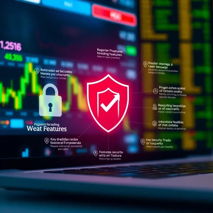 Security Features in Trading Platforms Diagram showing key features and security measures in trading platforms for investor protection