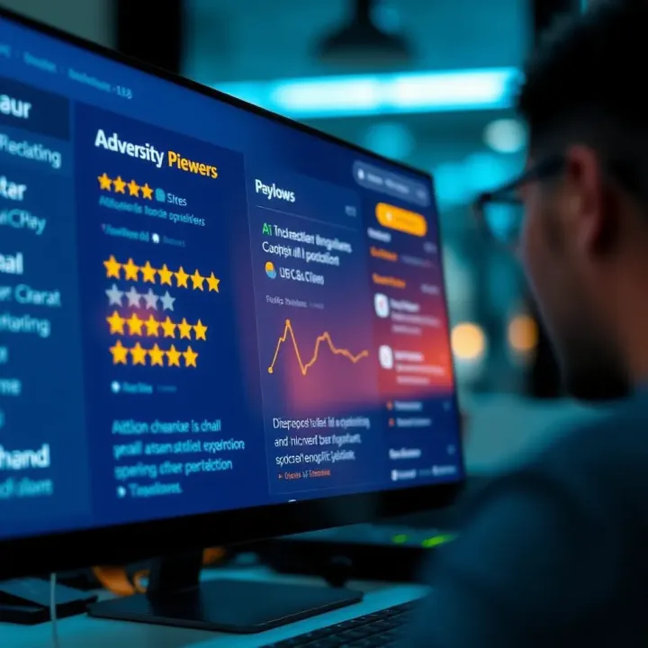 User reviews and ratings displayed on a transparent financial service platform