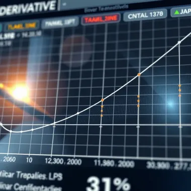 Graphical Representation of Derivatives and Tangent Lines Graph illustrating the concept of derivatives showing a curve with a tangent line at a specific point