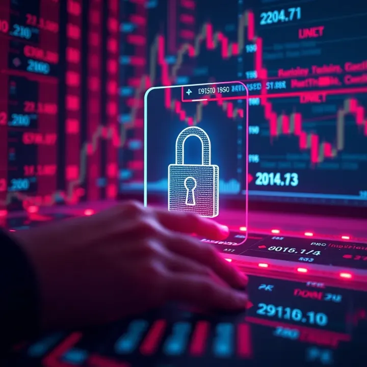 Digital Security Measures in Binary Login Systems Visual representation of digital security measures protecting user credentials