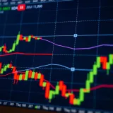 Illustration showing a doji candlestick pattern with equal opening and closing prices on a financial chart