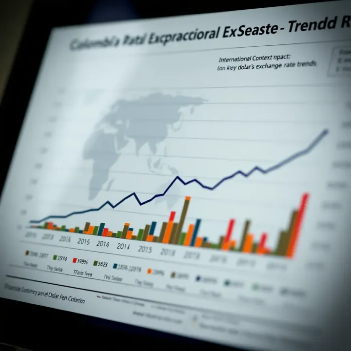 International Context and Sectoral Impacts on Colombia's Exchange Rate Trends Chart illustrating international context and key economic sectors affecting Colombia's exchange rate trends
