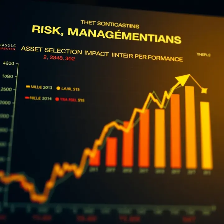 Chart illustrating risk management strategies and asset selection impact on financial performance