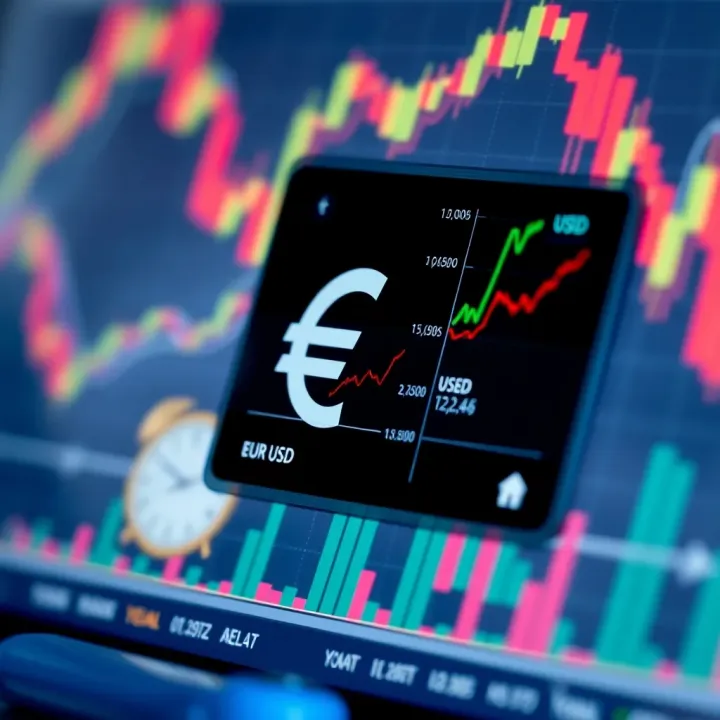 Key Economic Indicators Affecting EUR/USD Currency Movements Chart displaying key economic indicators influencing the EUR/USD currency pair in global markets