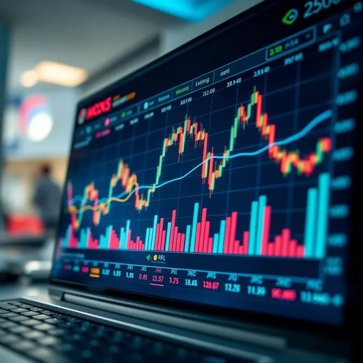 Financial charts illustrating euro currency trends with economic data overlays