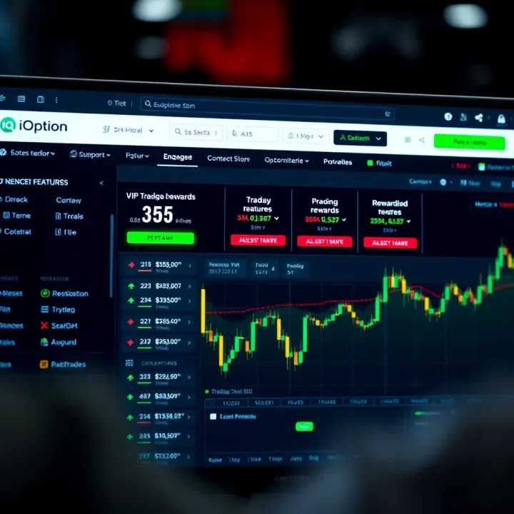 Exclusive features and rewards displayed within a trading account dashboard