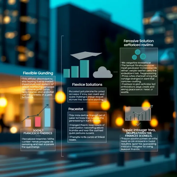 Diagram showing flexible financing solutions for business growth in Colombia