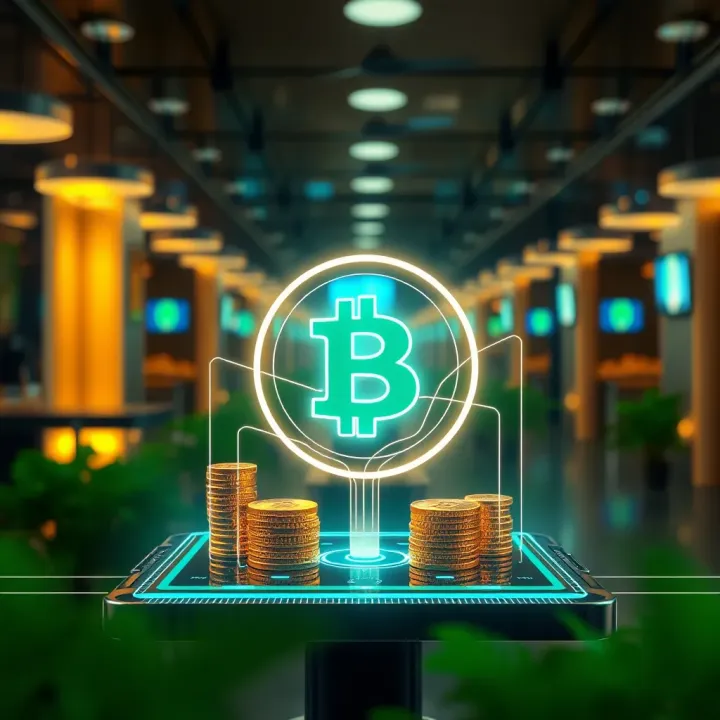 Illustration of innovative financial technology supporting Colombian entrepreneurs