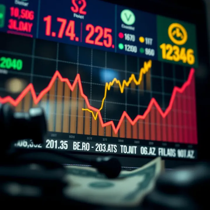 Exchange Rate Trends and Economic Factors Affecting the Dollar in Colombia Graph showing exchange rate fluctuations between US dollar and Colombian peso with economic indicators
