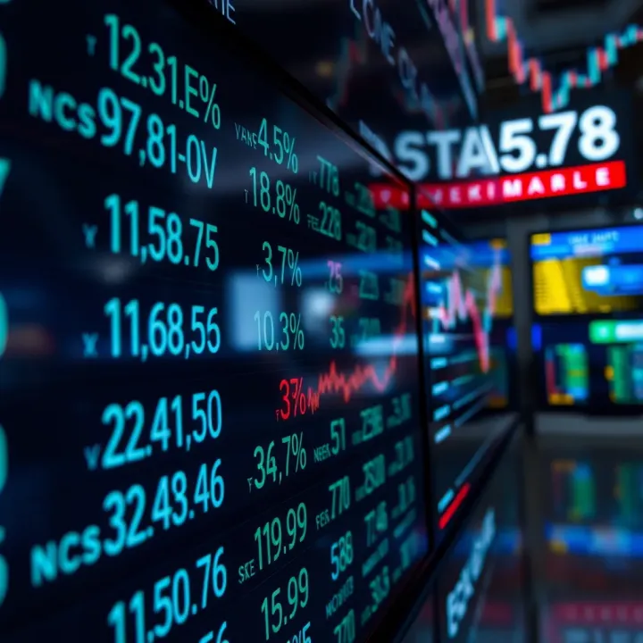 Global currency exchange rates displayed on digital screens representing foreign exchange market activity