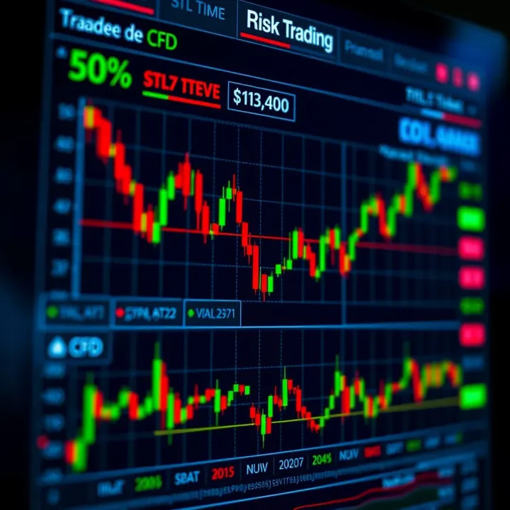 Key Strategies and Risk Management in CFD Trading Graph showing potential risks and strategic decision-making in CFD trading