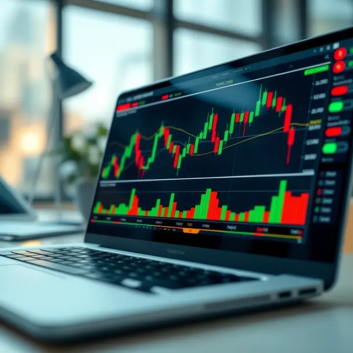 Technical analysis on TradingView with indicators and candlestick patterns applied