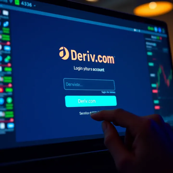 Logging into Deriv.com Account User entering login credentials on Deriv.com platform
