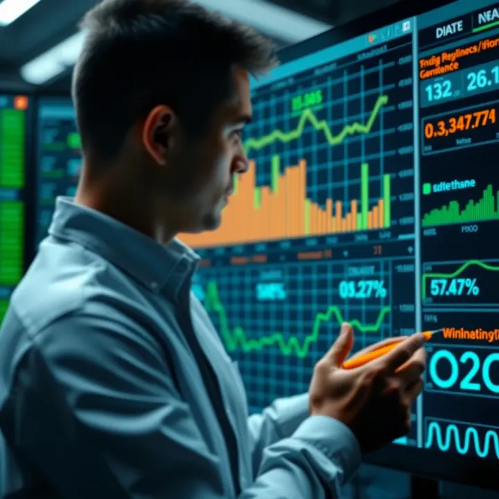Digital interface showing automated data extraction and analysis using artificial intelligence