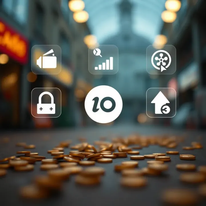 Icons representing deposit and withdrawal methods available on IQ Option in Colombia