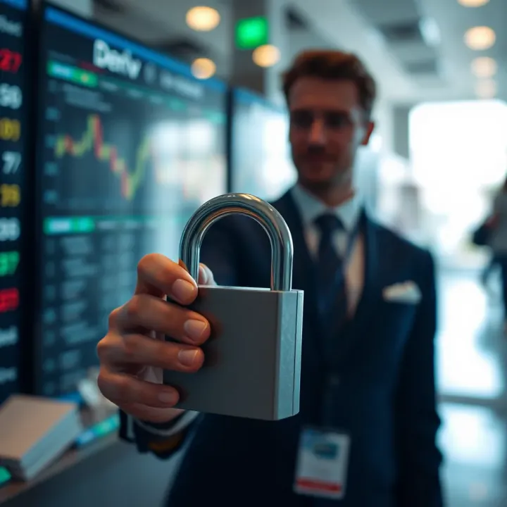 Visual representation of different account types and security features offered by Deriv Broker