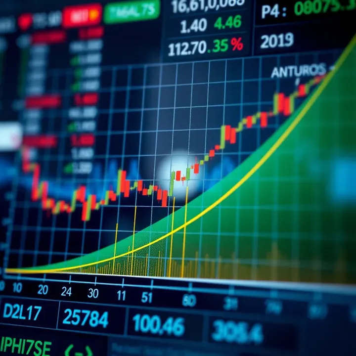 Graph showing calculation method of step index in financial derivatives