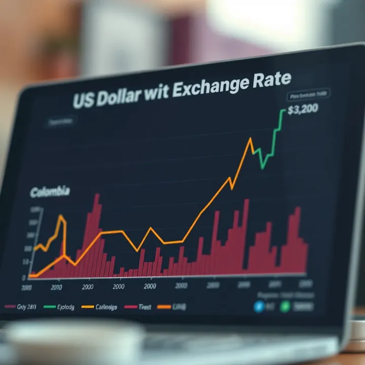 Key Factors Impacting the US Dollar Exchange Rate in Colombia Graph illustrating factors influencing the US dollar exchange rate in Colombia