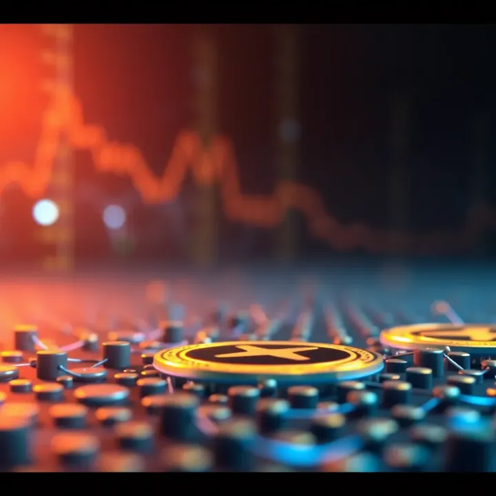 Illustration of blockchain technology symbolizing Ripple's impact on XRP valuation