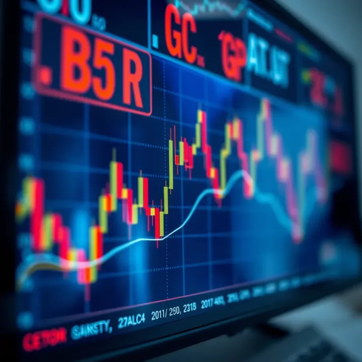 Graph depicting risk management strategies in trading with secure financial data