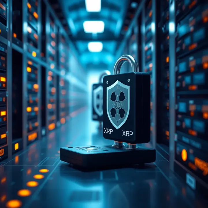 Secure Storage Solutions for XRP Cryptocurrency Illustration of cryptocurrency security and safe digital wallet storage