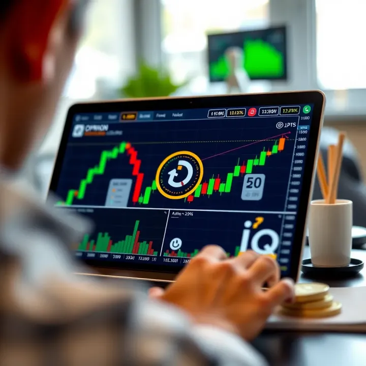 Safe and Responsible Online Trading Alternatives in Colombia Graphic depicting online trading charts with secure and responsible investment icons