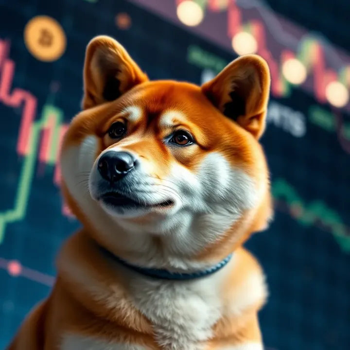 Graph showing Shiba Inu cryptocurrency price trends over time