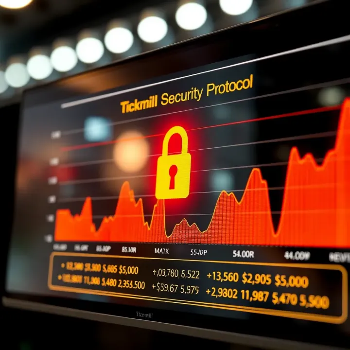 Graph illustrating Tickmill's security measures and client support features