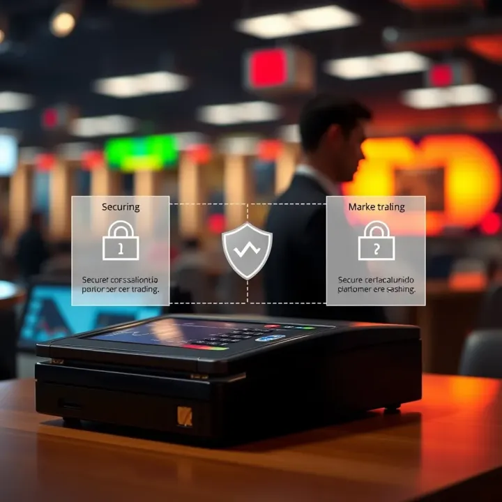 Secure Trading Transactions through Deriv Cashier Diagram illustrating secure trading transactions facilitated by Deriv Cashier