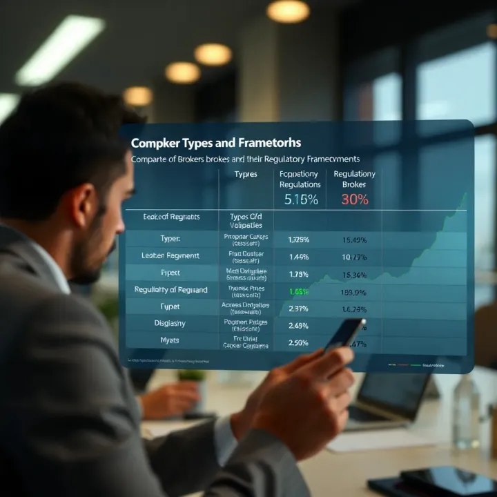Comparison of Broker Types and Regulatory Frameworks Chart comparing different types of brokers and their regulatory environments