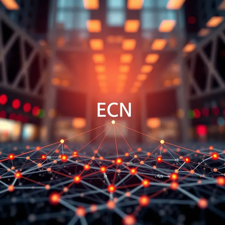 Diagram illustrating the network connections between ECN brokers and liquidity providers