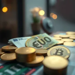 Economic Factors Affecting Euro Value in Colombia Illustration of key economic factors influencing currency value