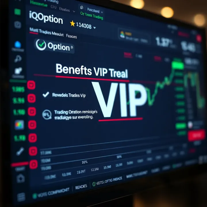 VIP status benefits highlighted on a digital trading platform interface